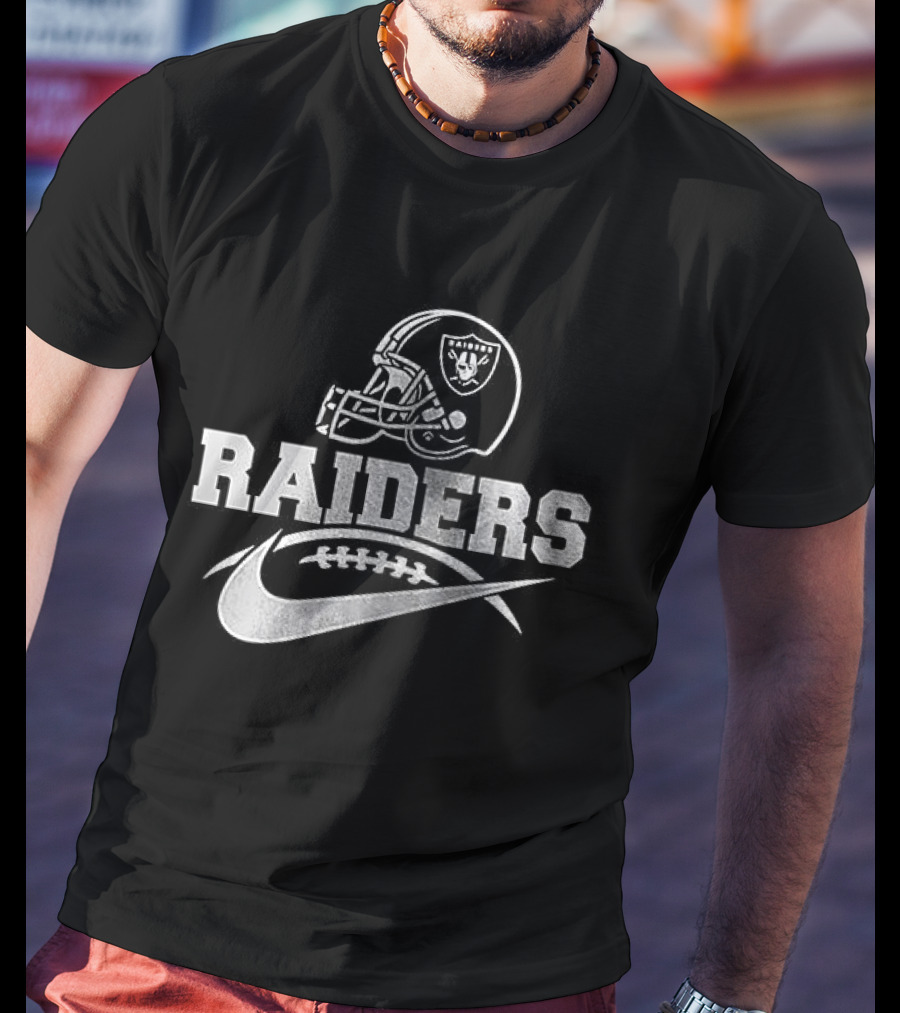 Raiders Helmet Nike Football T-Shirt