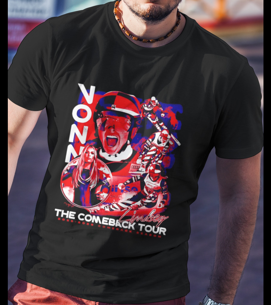 Lindsey Vonn The Comeback Tour Skiing Champion T-Shirt