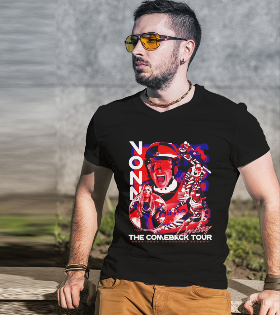 Lindsey Vonn The Comeback Tour Skiing Champion T-Shirt