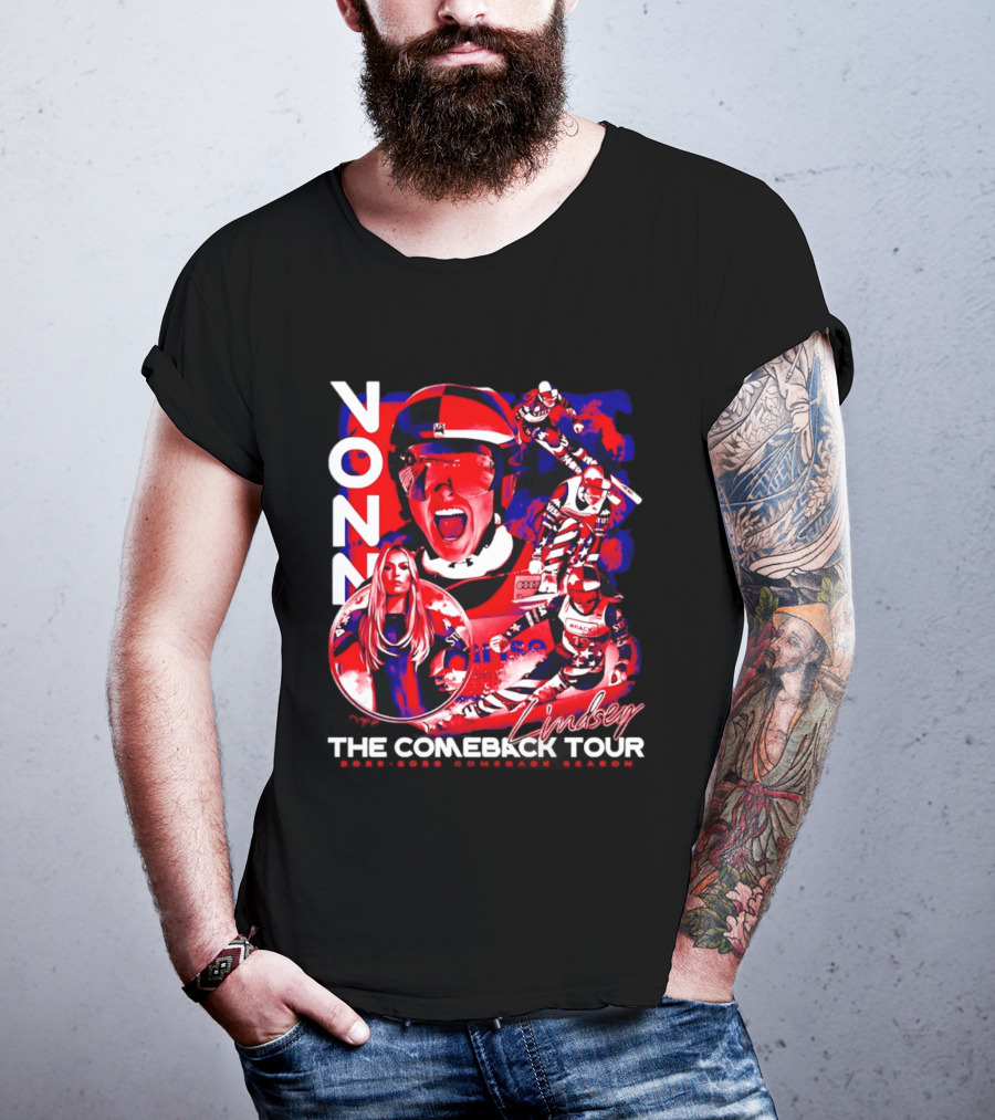 Lindsey Vonn The Comeback Tour Skiing Champion T-Shirt