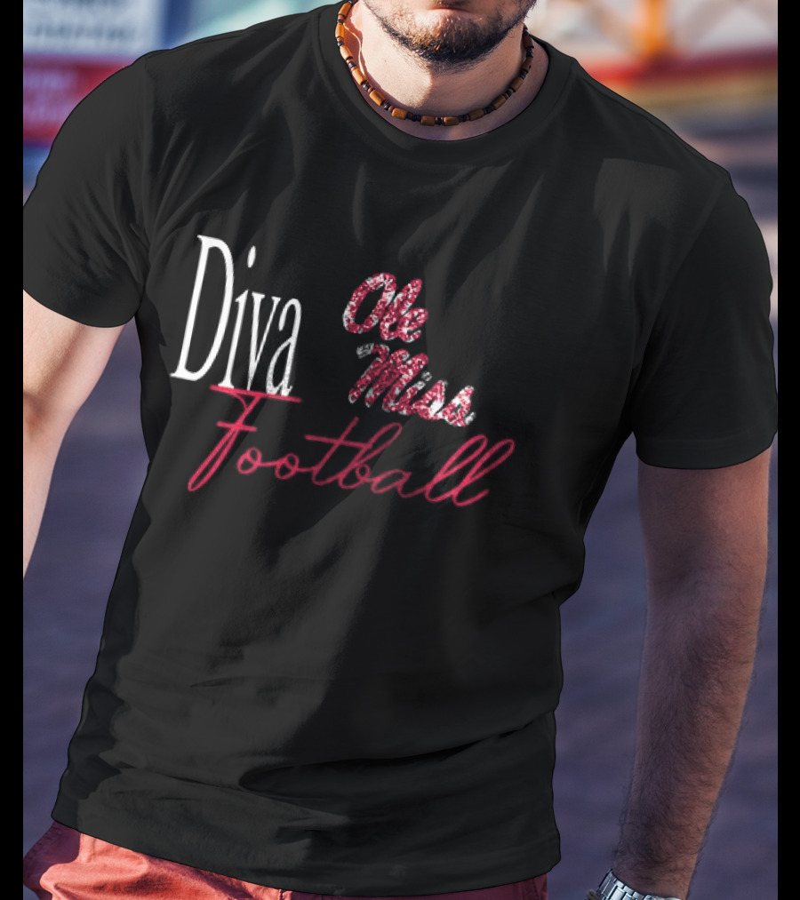 Ole Miss Football Diva T-Shirt