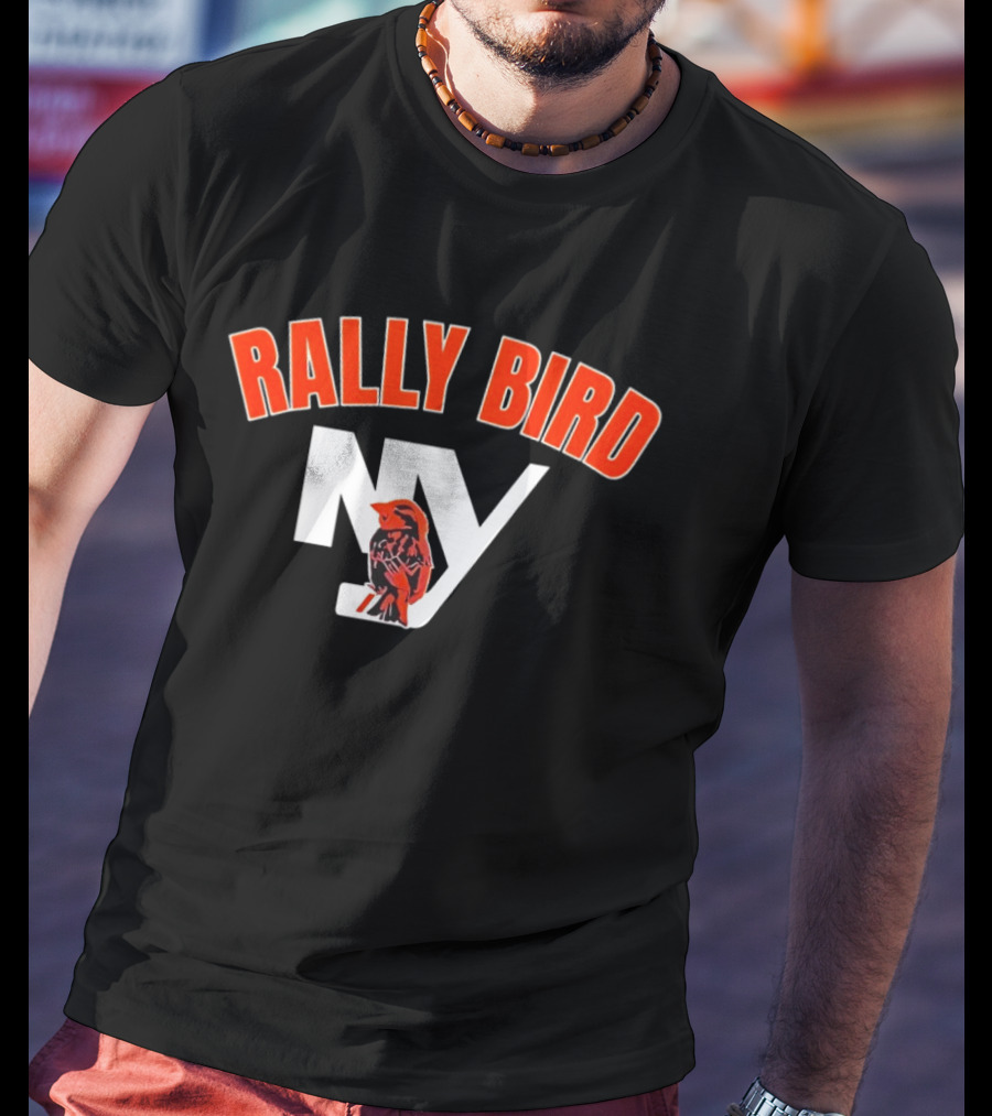 Rally Bird NY Islanders Ice Hockey Fan Gear T-Shirt