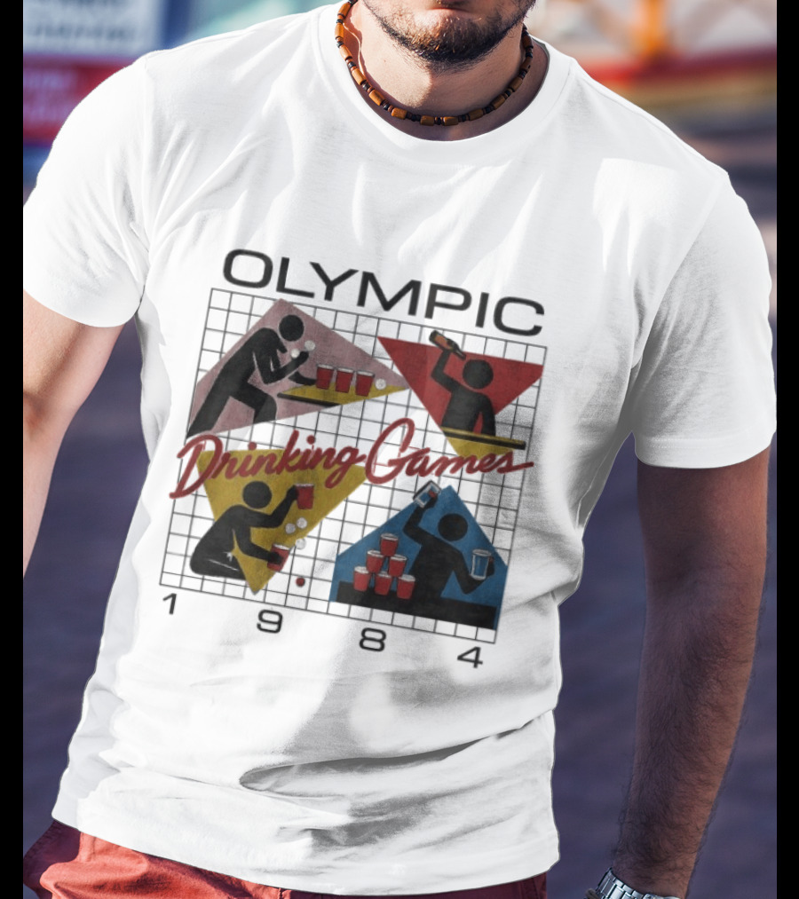 Olympic Drinking Games 1984 Beer Pong T-Shirt