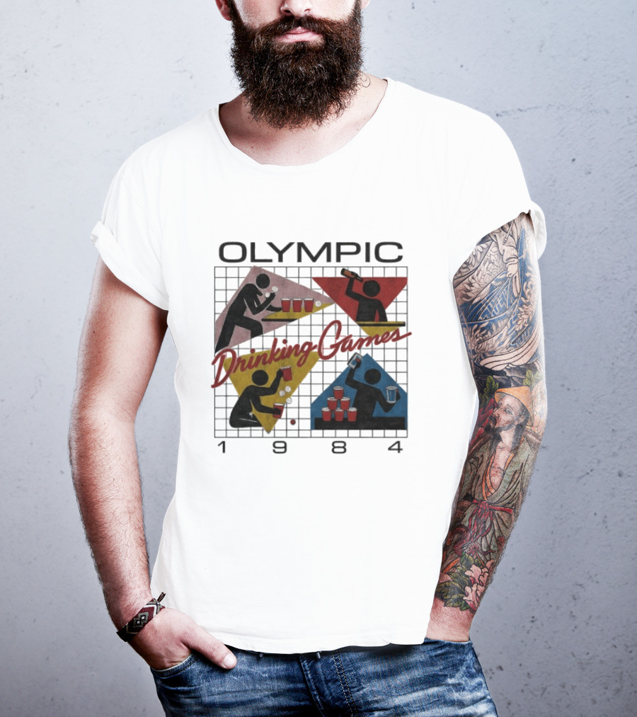 Olympic Drinking Games 1984 Beer Pong T-Shirt