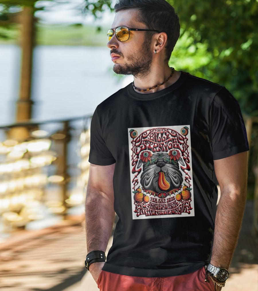 Billy Strings Feb 6 7 2026 Athens Georgia Akins Ford Arena Bulldog Psychedelic T-Shirt