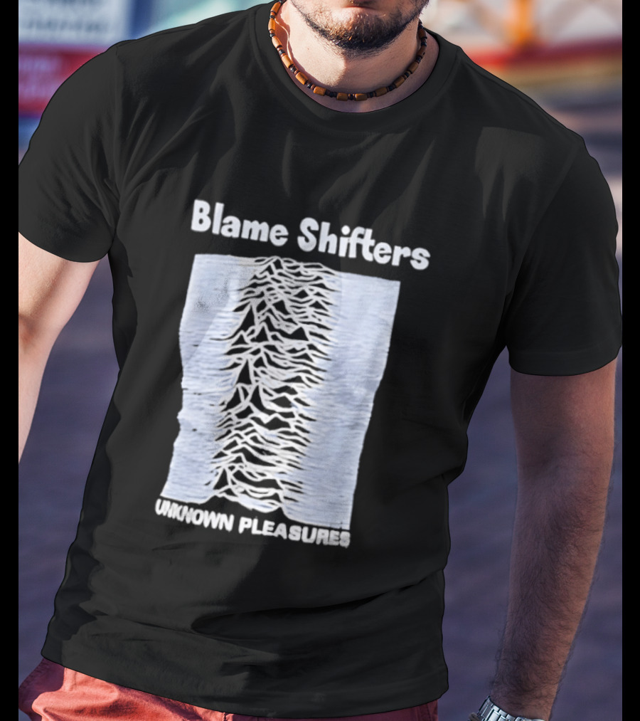 Blame Shifters Unknown Pleasures Waveform T-Shirt