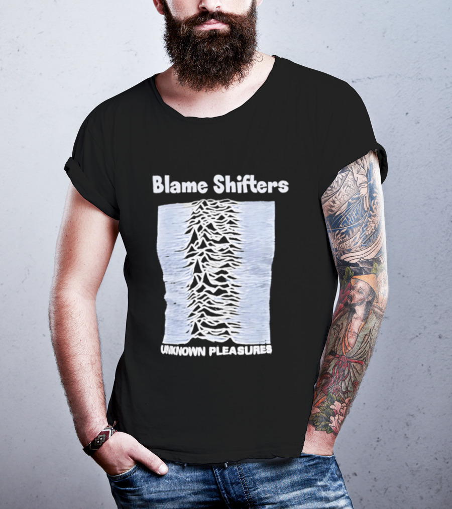 Blame Shifters Unknown Pleasures Waveform T-Shirt