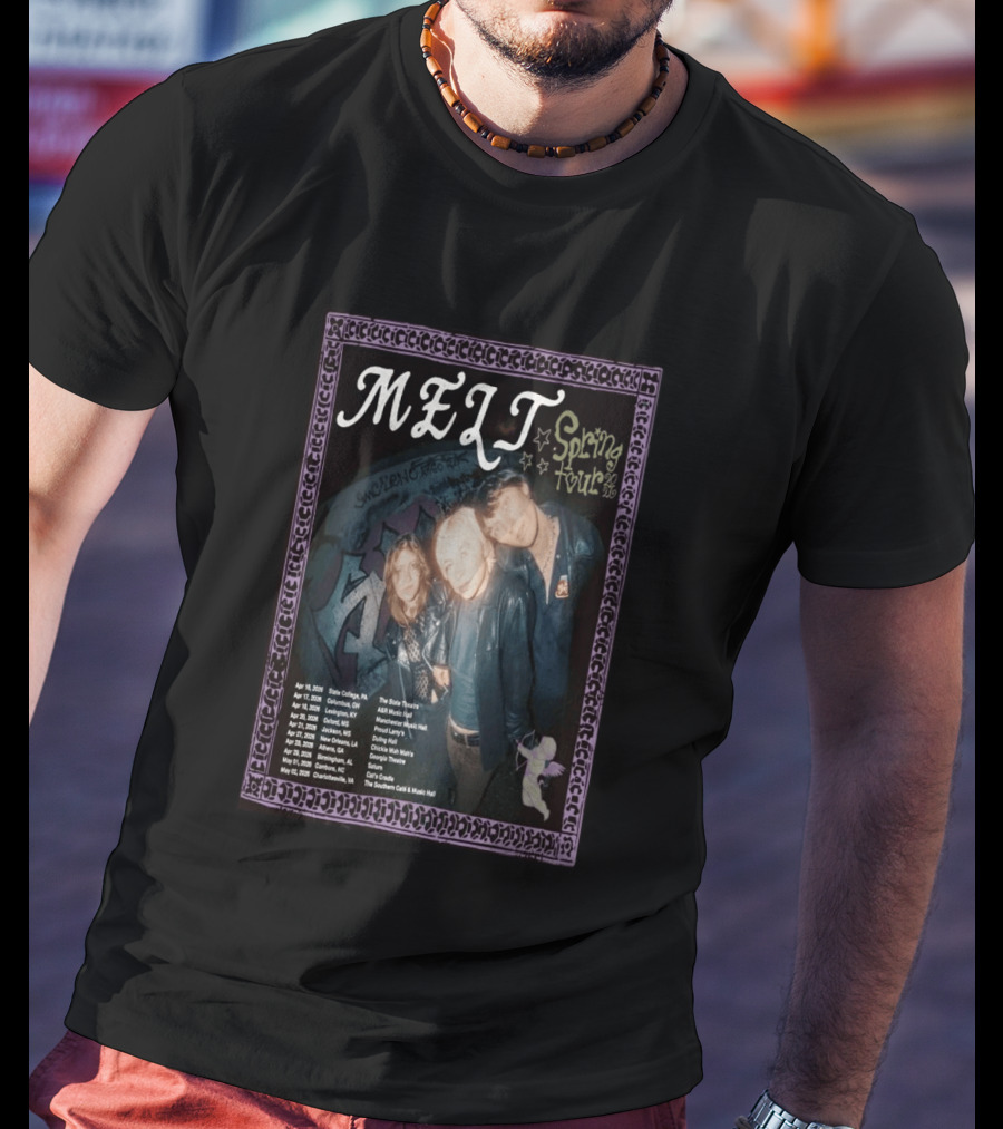 Melt Spring Tour 2026 State College Birmingham Charlottesville Dates T-Shirt