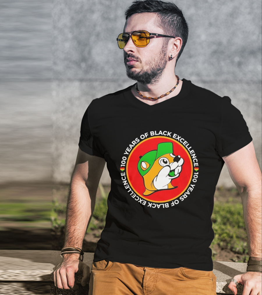 100 Years Of Black Excellence Buc Ee's Anniversary Celebration T-Shirt