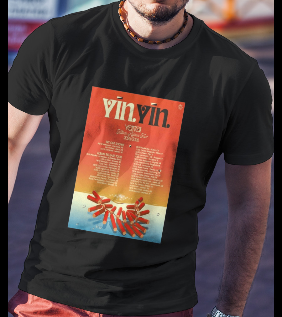 YĪN YĪN Yatta Album Release Tour 2025 2026 Europe And UK Dates T-Shirt
