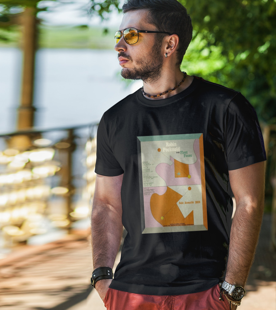 Robin Pecknold Fleet Foxes Tour 2026 Flynn Ridgefield Rockport Nashua NYC T-Shirt