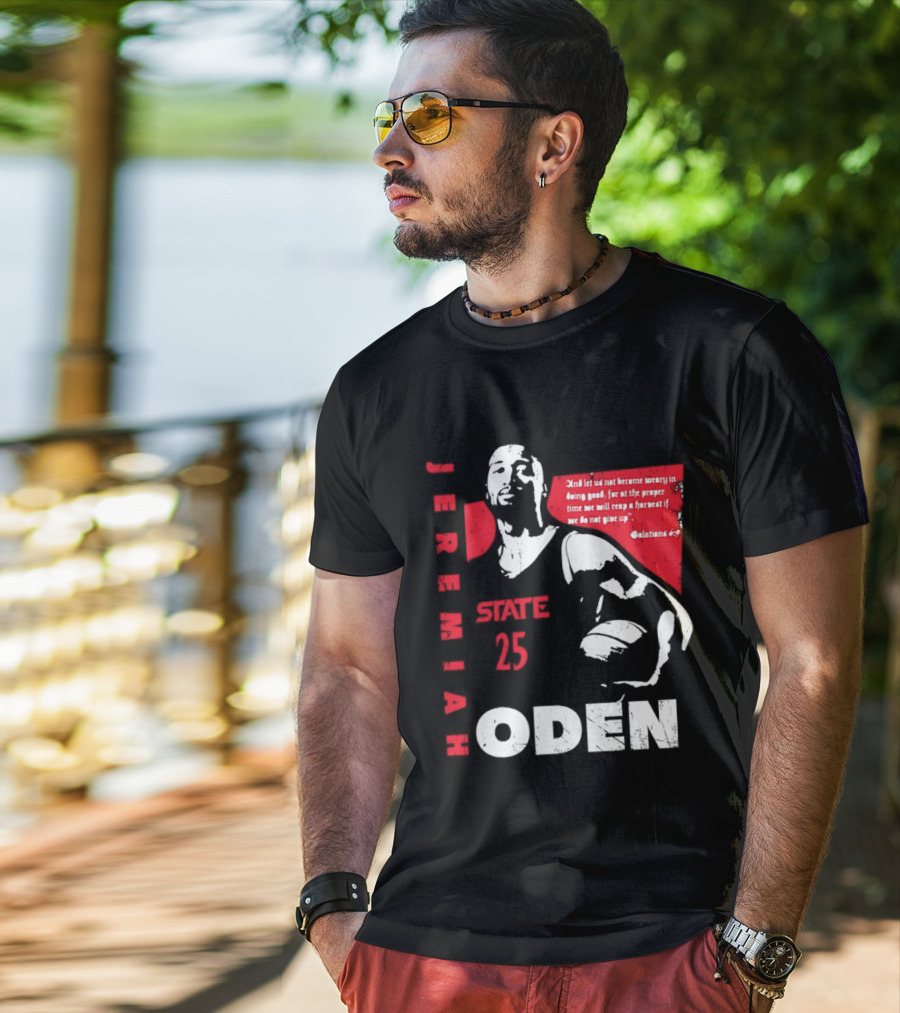 Jeremiah Oden San Diego State 25 Galatians 6:9 T-Shirt