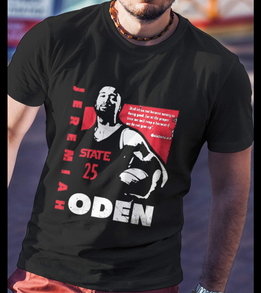 Jeremiah Oden San Diego State 25 Galatians 6:9 T-Shirt
