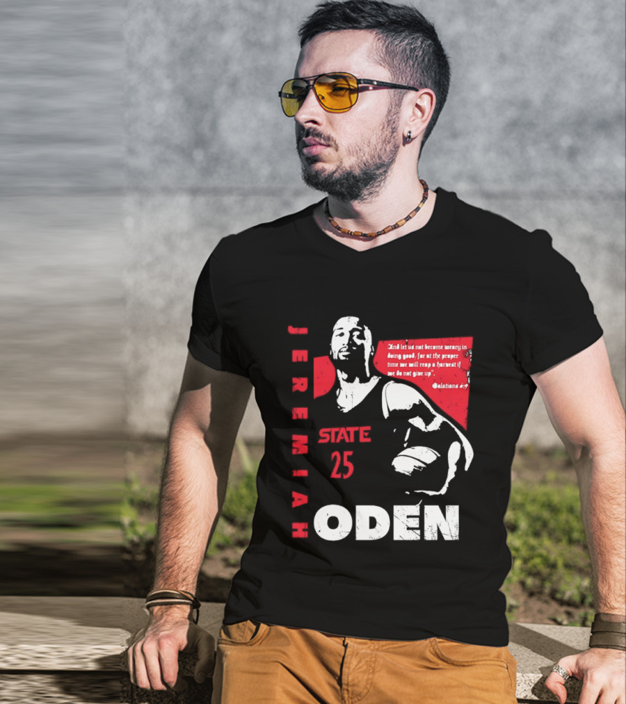 Jeremiah Oden San Diego State 25 Galatians 6:9 T-Shirt