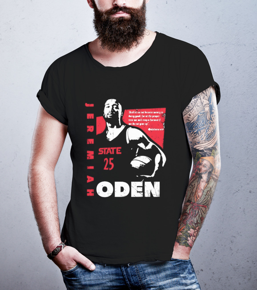 Jeremiah Oden San Diego State 25 Galatians 6:9 T-Shirt