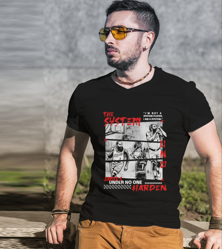 Los Angeles Clippers The System James Harden Under No One UNO T-Shirt