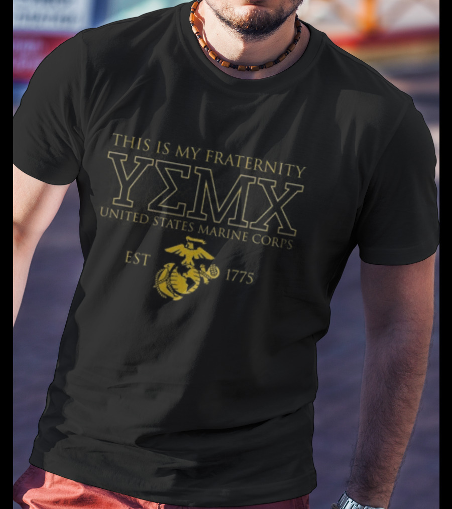 United States Marine Corps Fraternity YΣMX San Diego EST 1775 T-Shirt