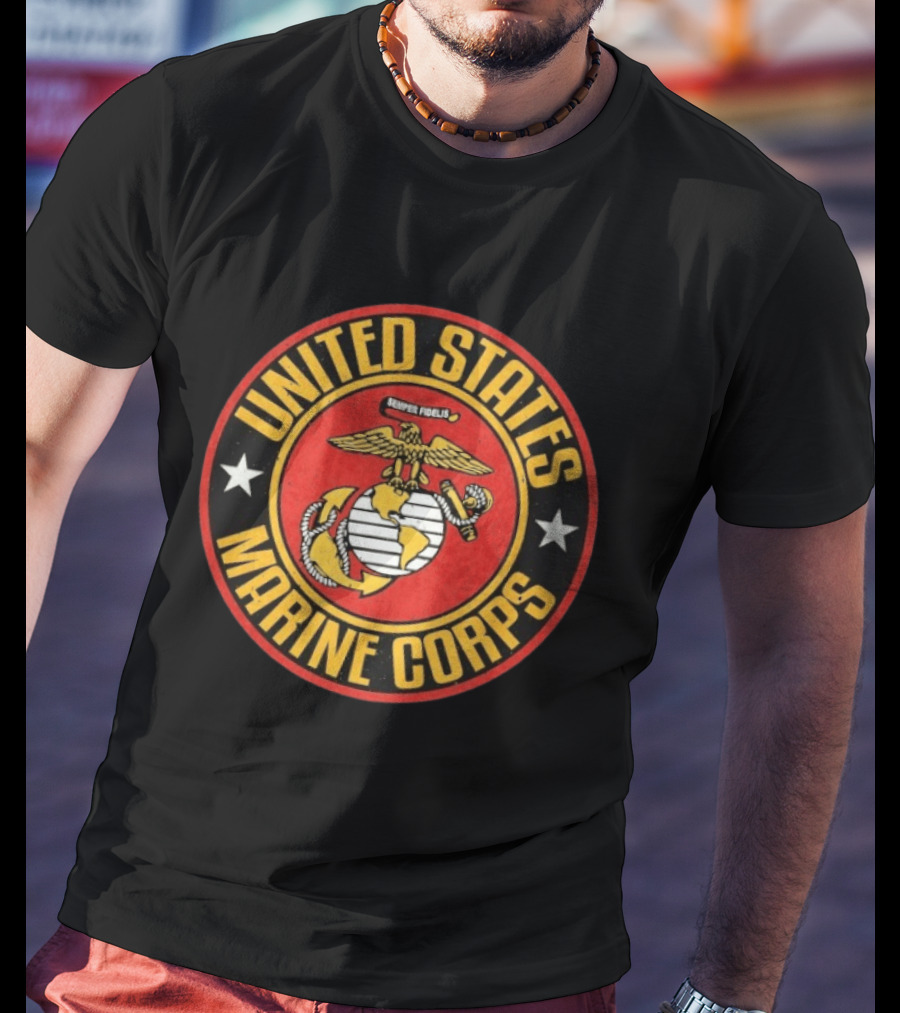 United States Marine Corps Large Semper Fidelis Seal T-Shirt