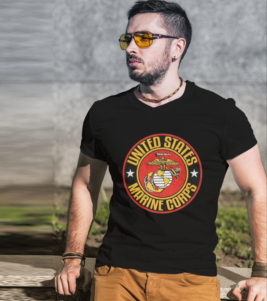 United States Marine Corps Large Semper Fidelis Seal T-Shirt