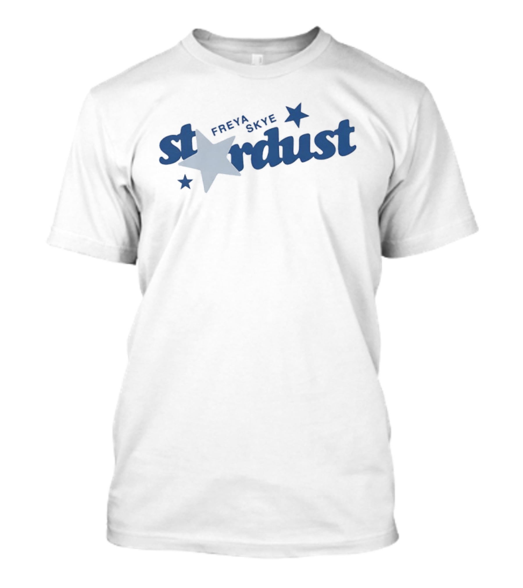 Freya Skye Stardust Stars Navy Blue Text With Star T-Shirt