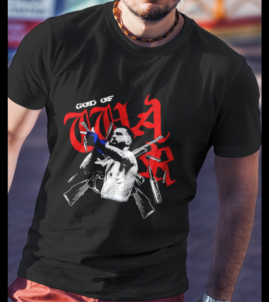 Benoît Saint Denis God Of War Guns Warrior T-Shirt