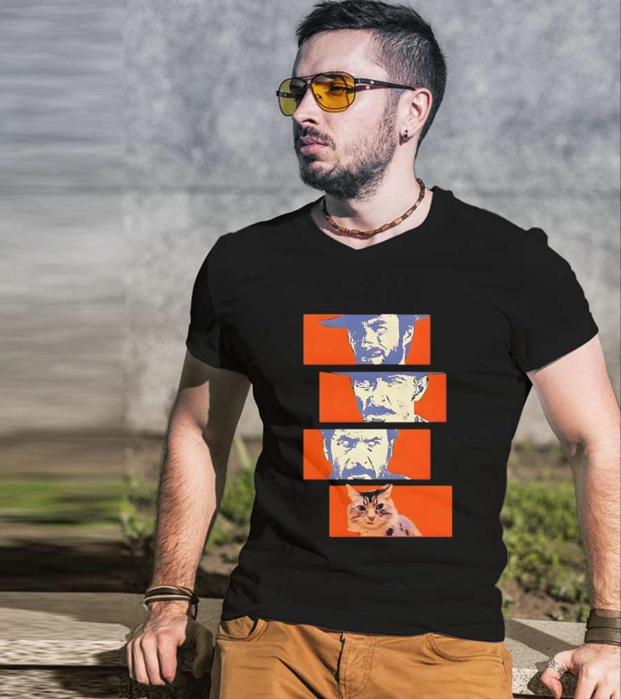 Buono Brutto Cattivo And Cat Pop T-Shirt