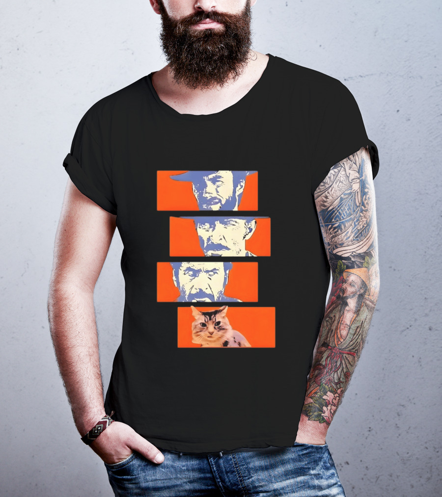 Buono Brutto Cattivo And Cat Pop T-Shirt
