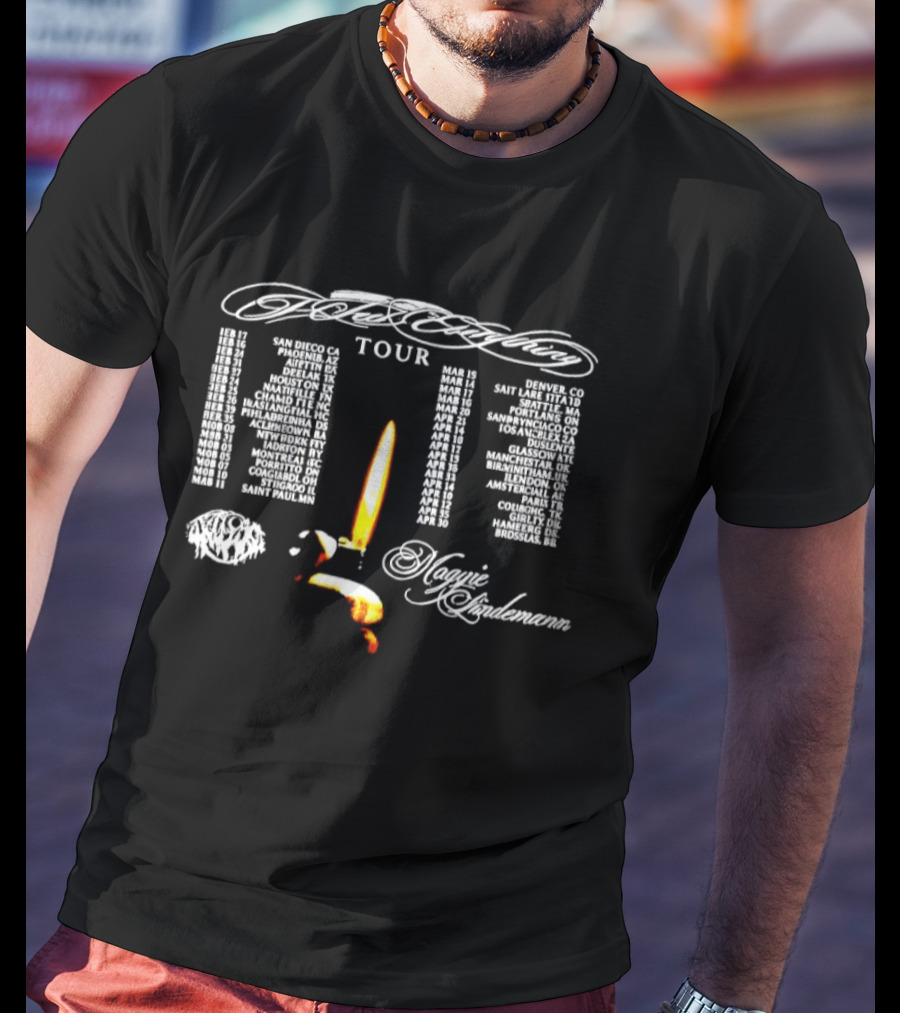 Mogyi Hindemana Tour 2026 Dates And Locations With Candle T-Shirt