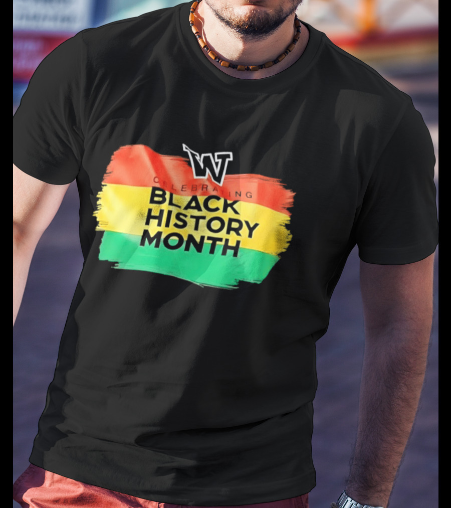 Celebrating Black History Month Washington Huskies W T-Shirt