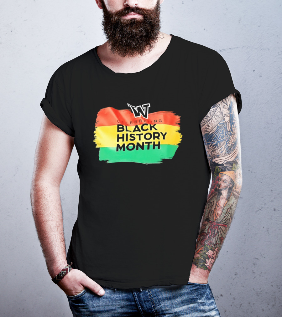Celebrating Black History Month Washington Huskies W T-Shirt