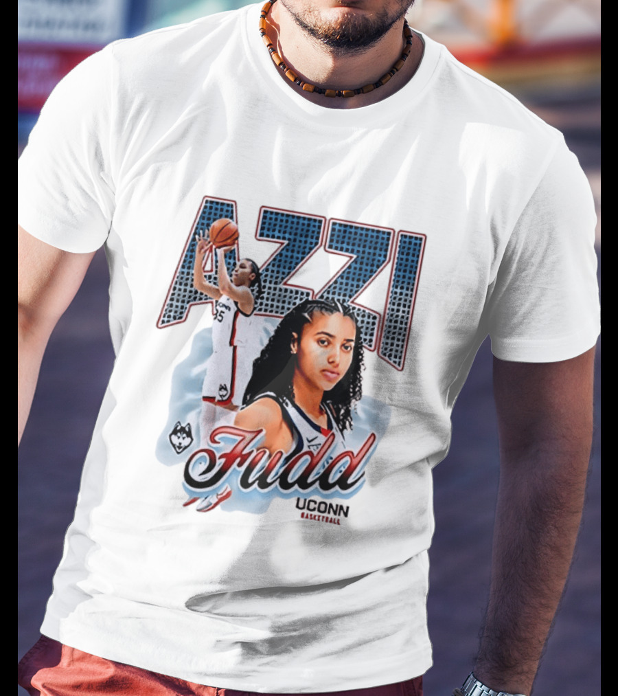 Azzi Fudd UConn Huskies Basketball Player T-Shirt