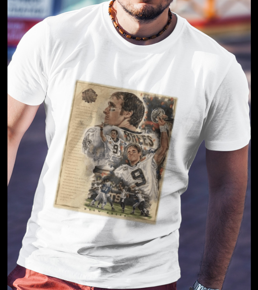 Drew Brees New Orleans Saints 2026 Pro Football Hall Of Fame Inductee First Ballot Hall Of Famer Quarterback Number 9 Legacy T-Shirt