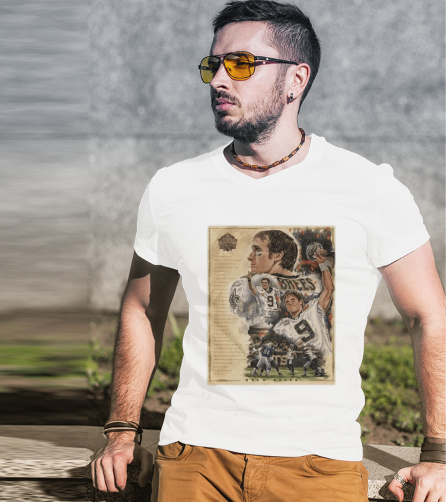 Drew Brees New Orleans Saints 2026 Pro Football Hall Of Fame Inductee First Ballot Hall Of Famer Quarterback Number 9 Legacy T-Shirt