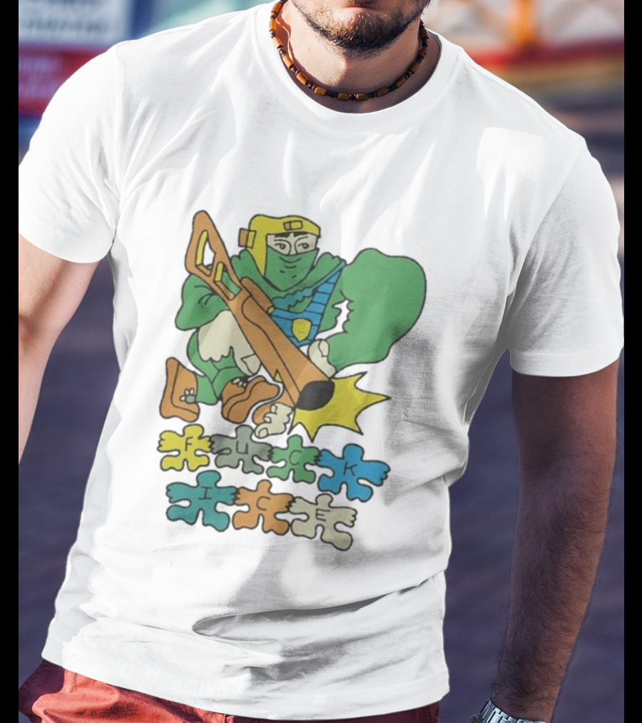 Honeytv Fuck Ice Retro Soldier Puzzle T-Shirt