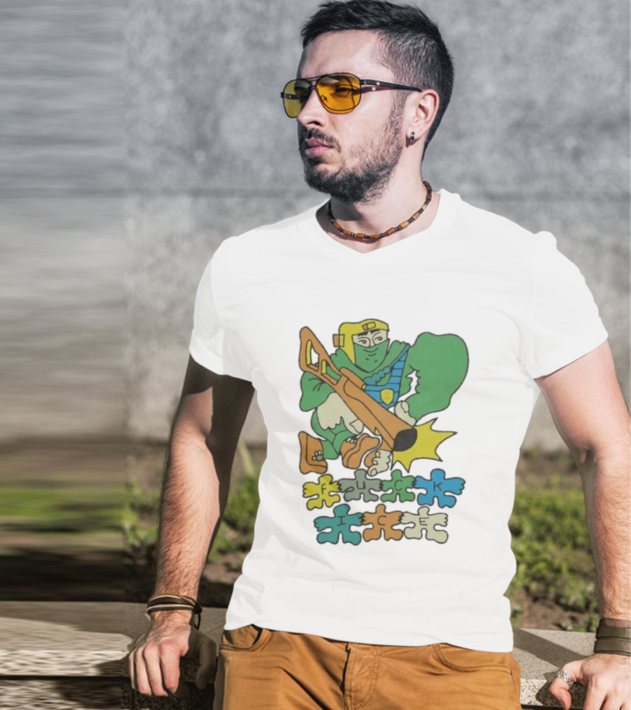 Honeytv Fuck Ice Retro Soldier Puzzle T-Shirt