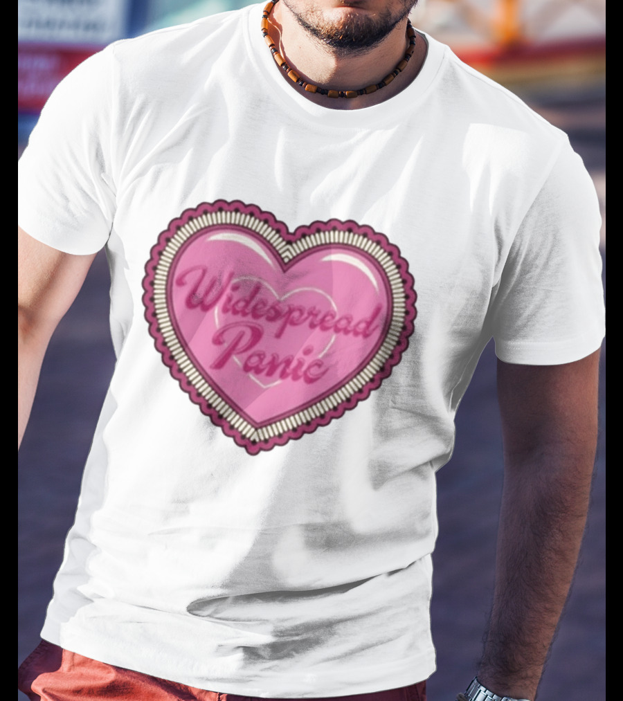 Widespread Panic Heart Pink Love T-Shirt