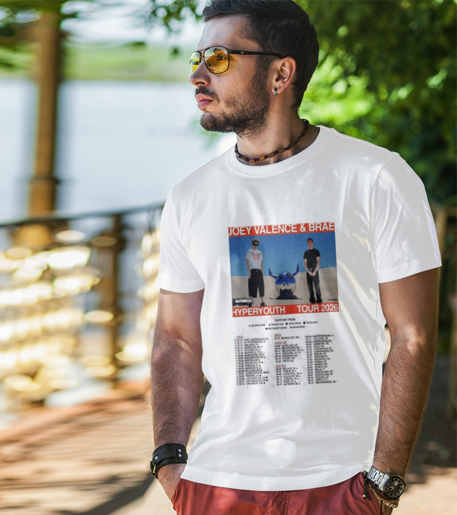 Joey Valence & Brae Hyperyouth Tour 2026 Festival Outbreak T-Shirt