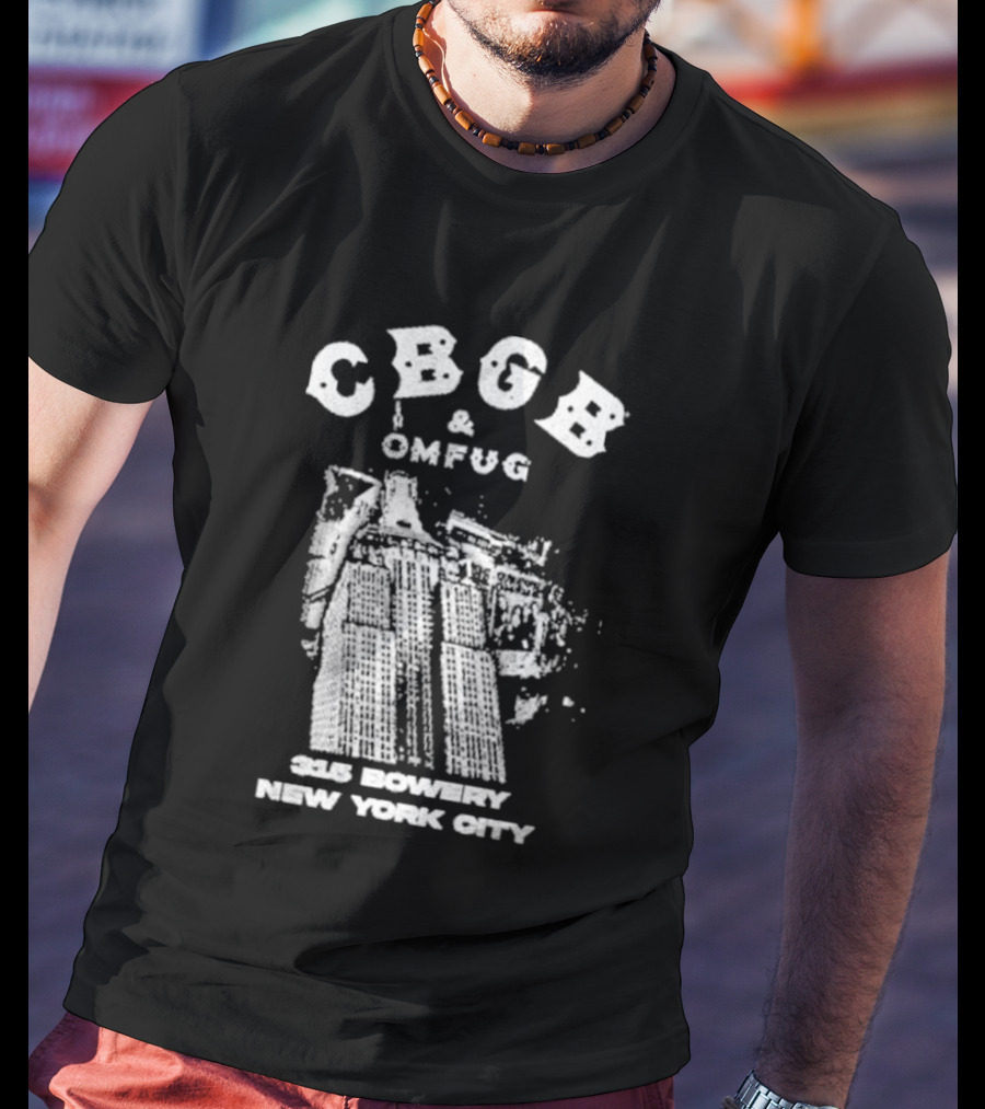 CBGB OMFUG 315 Bowery New York City Empire Grunge T-Shirt