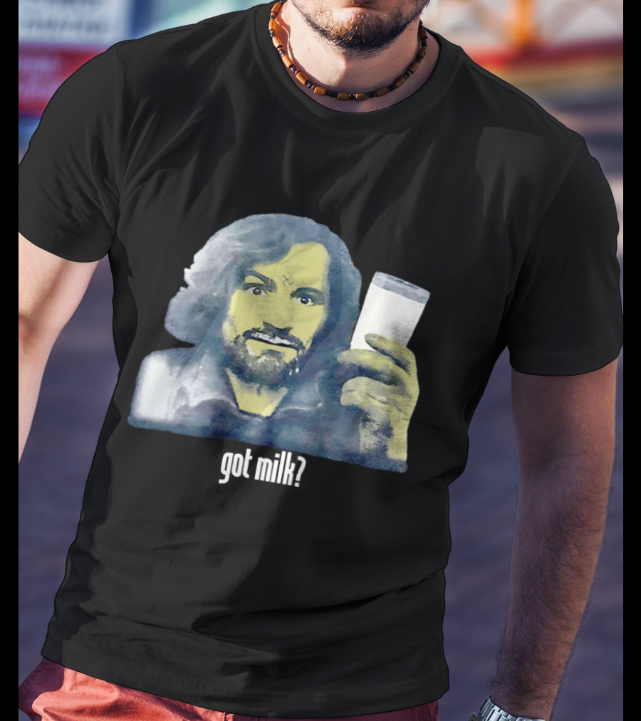 Charles Manson Got Milk' Iconic Meme Concept T-Shirt