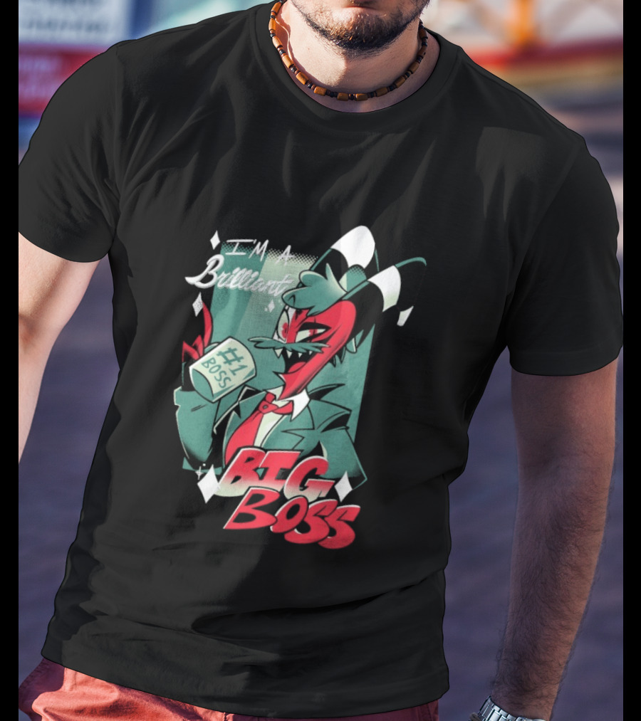 Brilliant Big Boss Hazbin Hotel #1 Boss Coffee T-Shirt