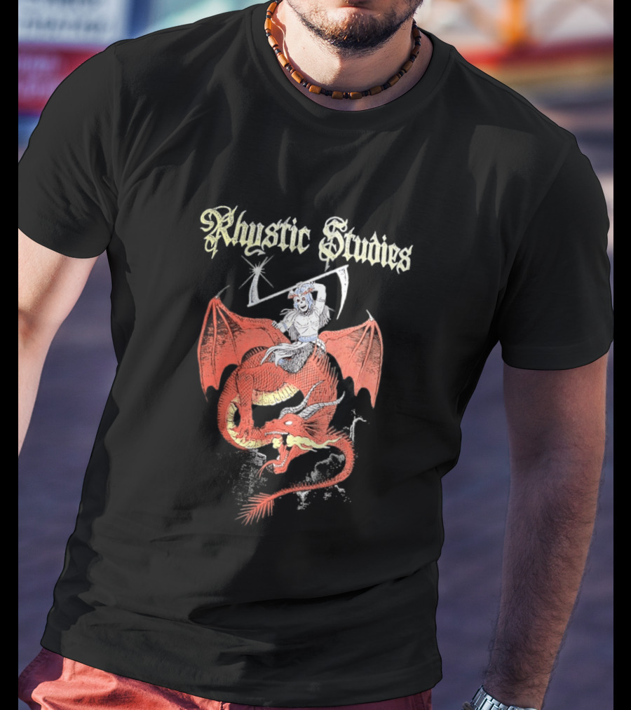 Rhystic Studies Big Ass Dragon Rider Fantasy T-Shirt