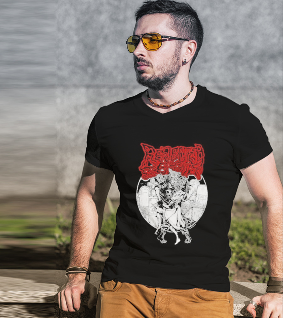 Lamb Mask Heart Motif Until Death Valentine's Symbolism T-Shirt