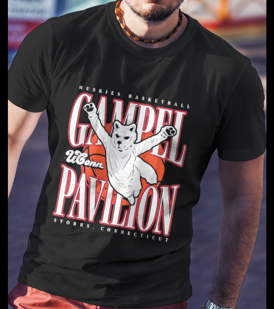 UConn Huskies Basketball Gampel Pavilion Storrs Connecticut T-Shirt