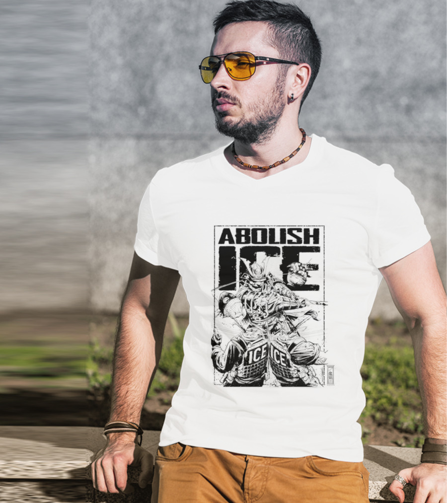 Abolish Ice Samurai Warrior Protest T-Shirt