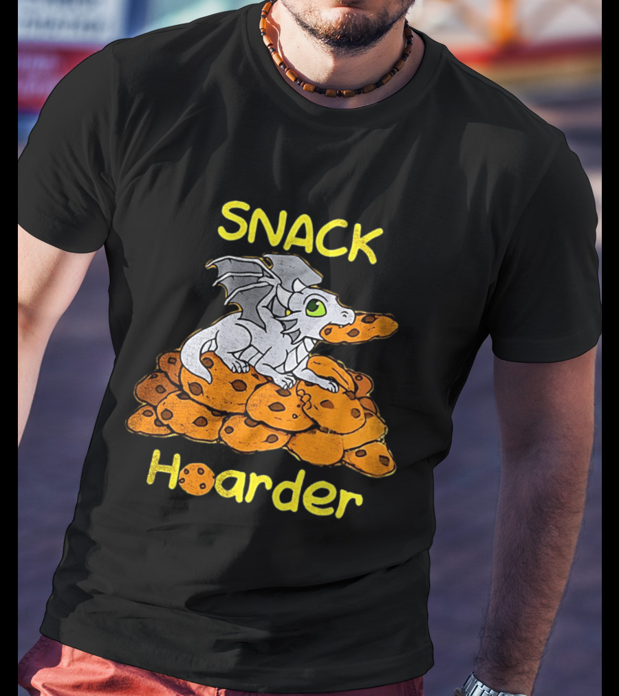 Snack Hoarder Dragon With Cookies T-Shirt