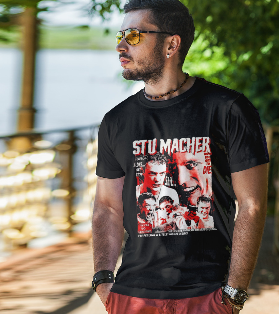Stu Macher Scream Movie Liver Alone Get It Iconic Horror T-Shirt