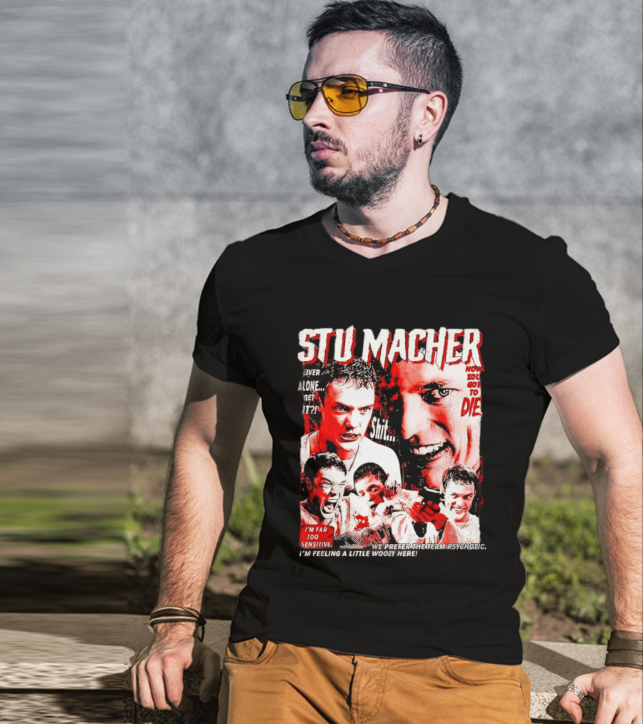 Stu Macher Scream Movie Liver Alone Get It Iconic Horror T-Shirt