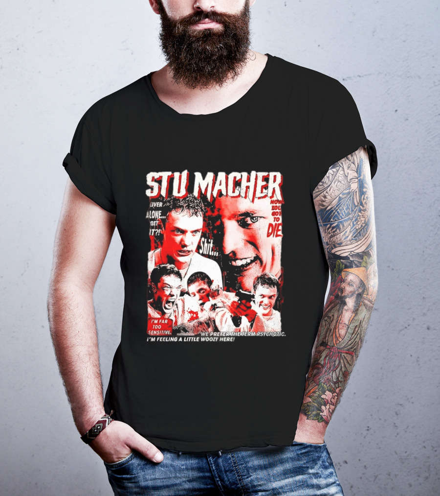 Stu Macher Scream Movie Liver Alone Get It Iconic Horror T-Shirt