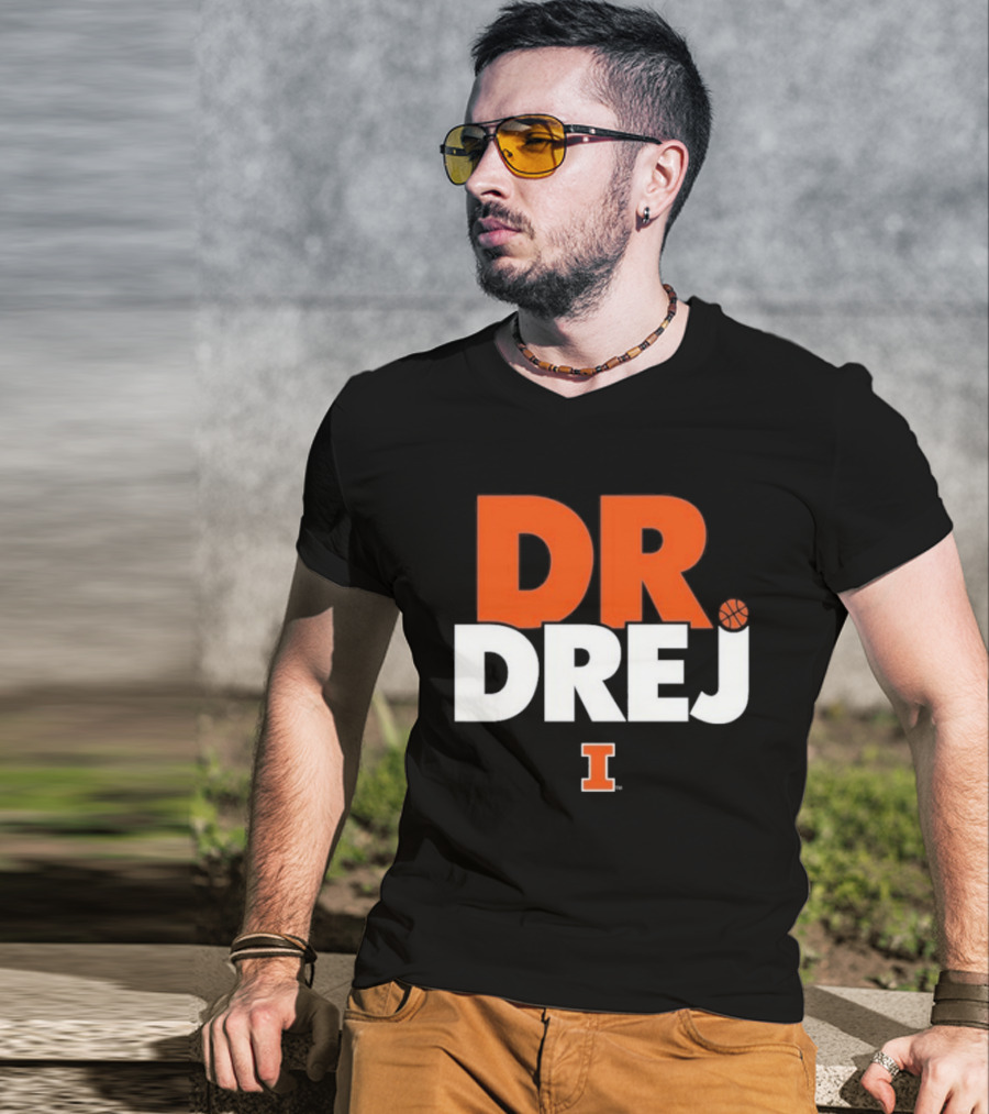 Andrej Stojakovic Dr. Drej I Illinois Fighting Illini T-Shirt