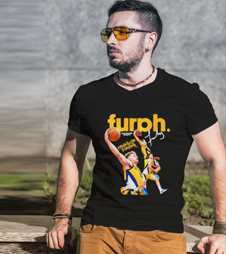 Furphy Indiana Pacers Basketball Player Jump Shot Action T-Shirt